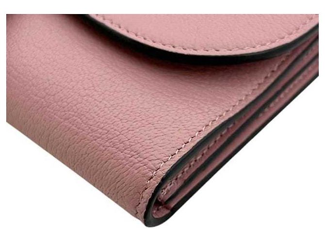 Cartera larga Christian Dior en piel rosa - vista 9