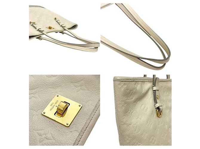 Borsa Tote Louis Vuitton Citadine PM Monogram Empreinte Branco Bege - vista 10