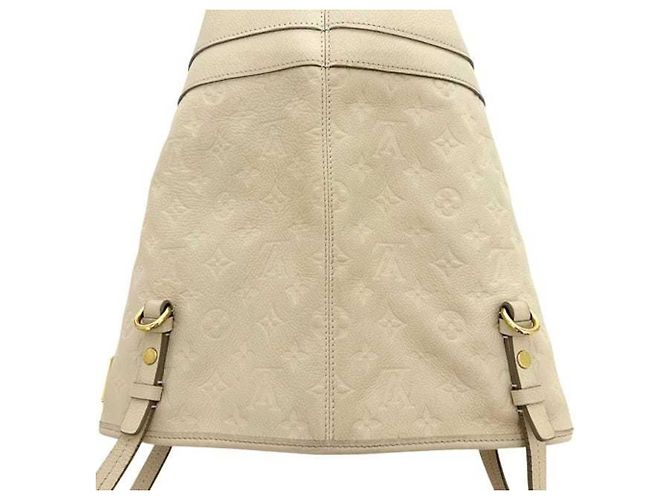 Borsa Tote Louis Vuitton Citadine PM Monogram Empreinte Branco Bege - vista 6