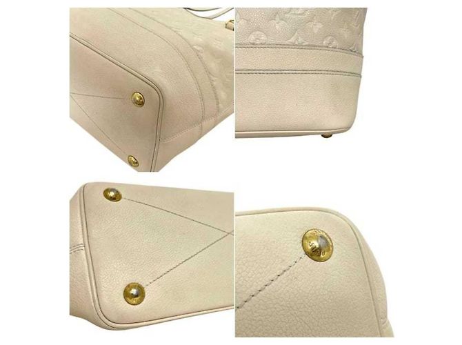Borsa Tote Louis Vuitton Citadine PM Monogram Empreinte Branco Bege - vista 8