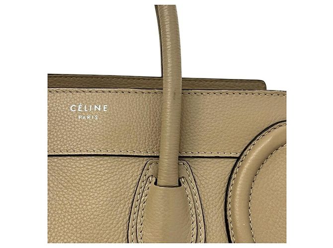 Céline Borsa Tote Celine Mini Shopper Luggage Beige - vista 7