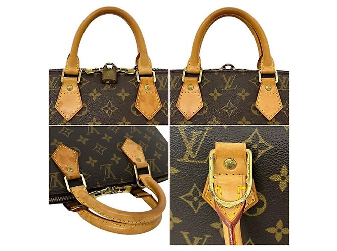 Borsa Louis Vuitton Alma PM Marrone Monogramma - vista 10