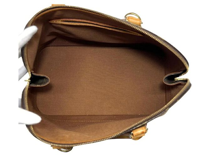 Borsa Louis Vuitton Alma PM Marrone Monogramma - vista 3