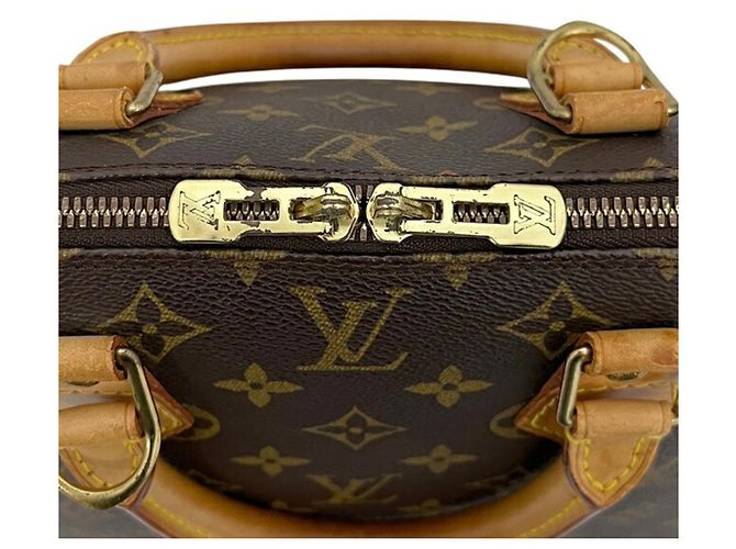 Borsa Louis Vuitton Alma PM Marrone Monogramma - vista 8