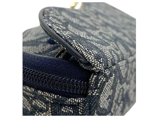 Pochette Saddle Trotter Christian Dior Blu navy - vista 10