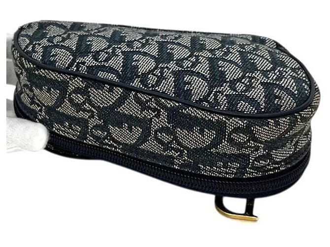 Pochette Saddle Trotter Christian Dior Blu navy - vista 5