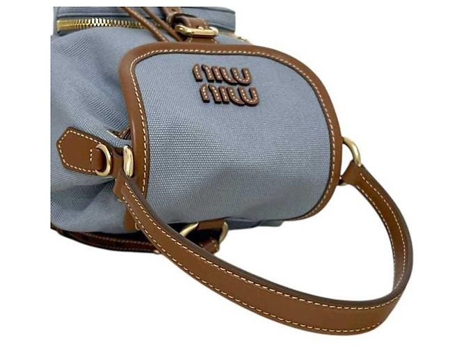 Miu Miu Women's Medium Backpack Brown Light blue - view 9