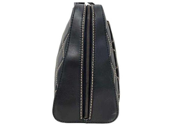 Chanel Tote Bag aus schwarzem Lammleder - Ansicht 7