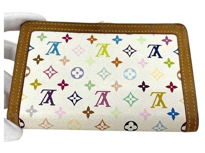 Louis Vuitton Bi-fold Wallet in Multicolor Monogram Weiß Mehrfarben - Ansicht 11