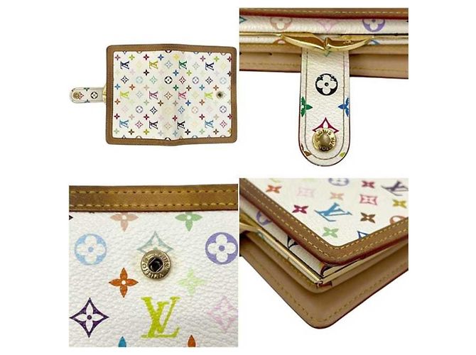 Louis Vuitton Bi-fold Wallet in Multicolor Monogram Weiß Mehrfarben - Ansicht 4