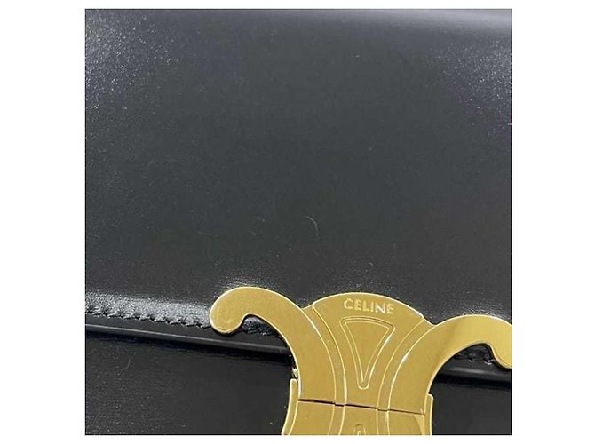 Triomphe Céline Borsa a tracolla Celine Classic in pelle di vitello Nero - vista 8