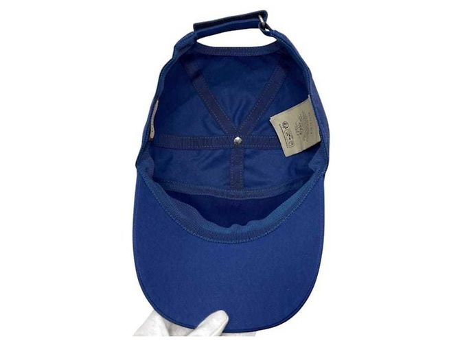 Gucci Baseballkappe aus blauem Canvas - Ansicht 4