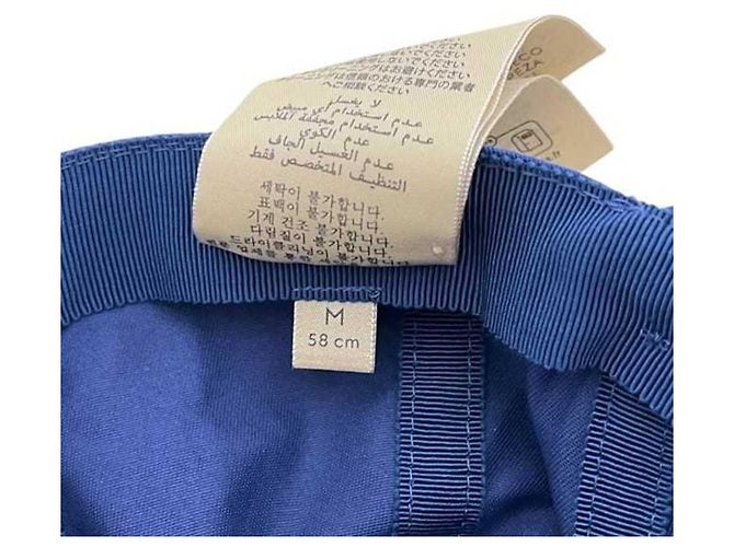 Gucci Baseballkappe aus blauem Canvas - Ansicht 6