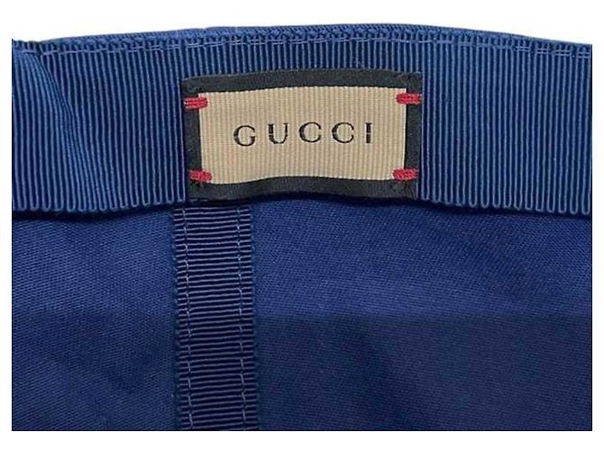 Gucci Baseballkappe aus blauem Canvas - Ansicht 9