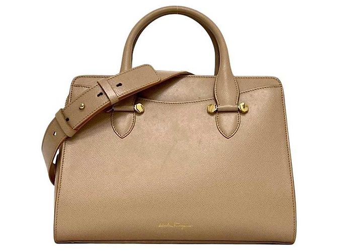 Borsa a 2 modi beige Salvatore Ferragamo - vista 2