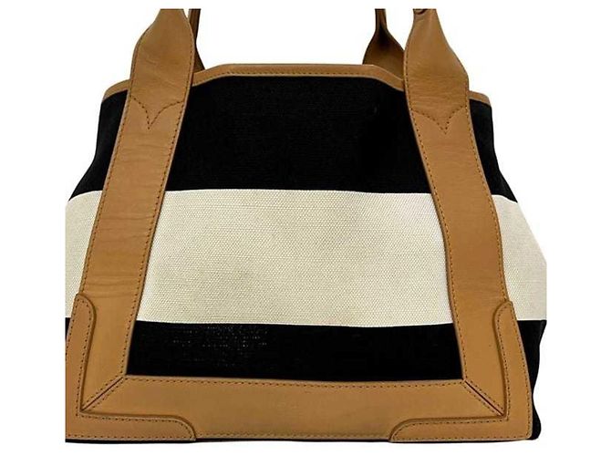 Everyday Borsa tote Balenciaga beige e nera Nero - vista 10