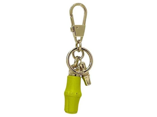 Charm per borsa Gucci Bamboo D'oro Giallo Verde chiaro - vista 2