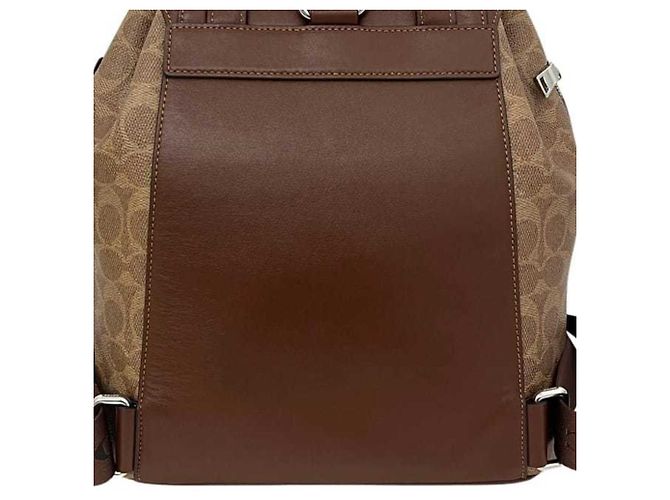 Zaino Coach Signature CZ984 Marrone Beige - vista 10