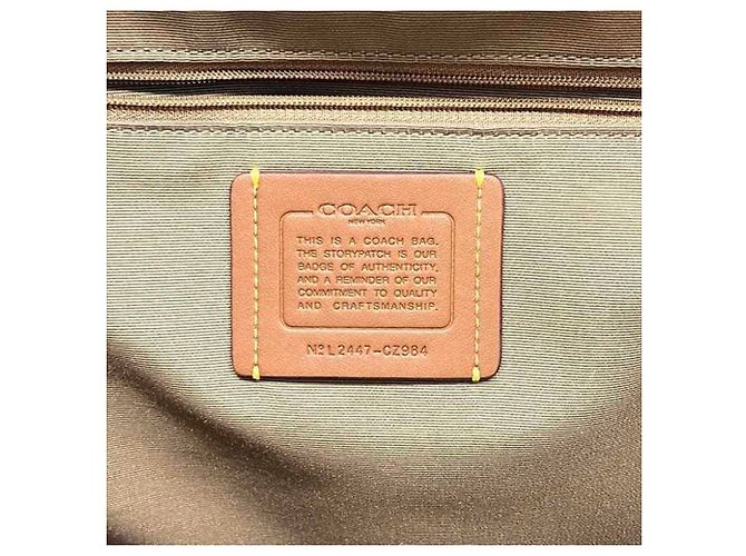 Zaino Coach Signature CZ984 Marrone Beige - vista 4