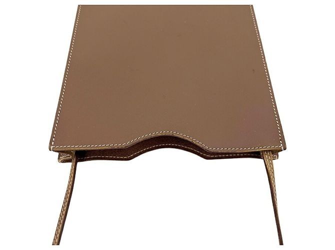 Hermès Borsa a tracolla in pelle marrone Hermes - vista 6