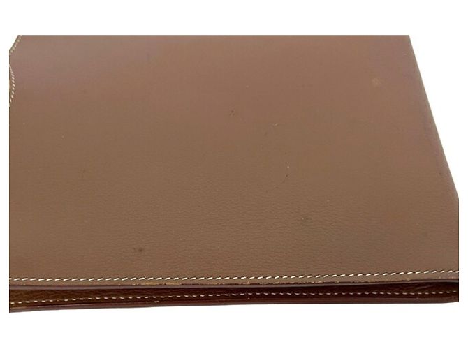 Hermès Borsa a tracolla in pelle marrone Hermes - vista 7