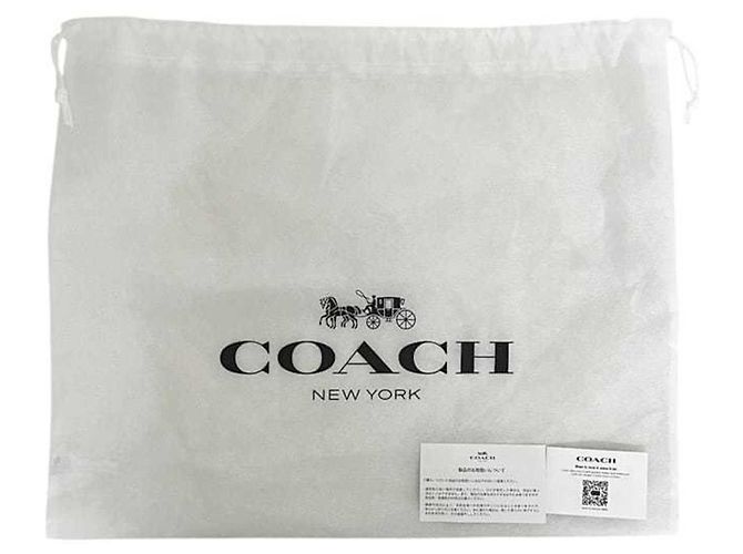 Borsa 2 vie Coach in tela nera e bordeaux Nero Bordò - vista 11