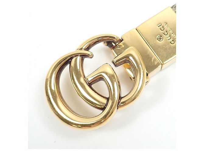 Cinturón reversible Gucci GG Emblem Castaño Beige - vista 2