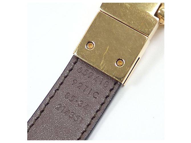 Cinturón reversible Gucci GG Emblem Castaño Beige - vista 8