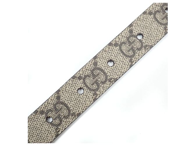 Cinturón reversible Gucci GG Emblem Castaño Beige - vista 9