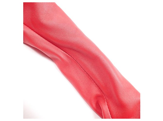 Borsa a tracolla in pelle di vitello rossa Bottega Veneta Rosso - vista 5