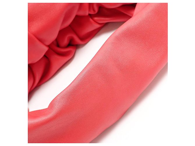 Borsa a tracolla in pelle di vitello rossa Bottega Veneta Rosso - vista 6