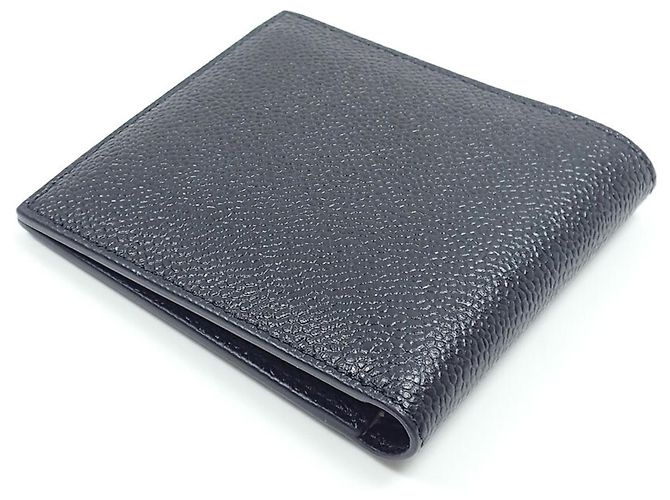 Portafoglio bi-fold da uomo Thom Browne Nero - vista 2