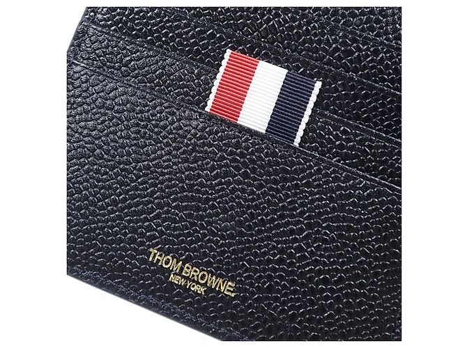 Portafoglio bi-fold da uomo Thom Browne Nero - vista 8
