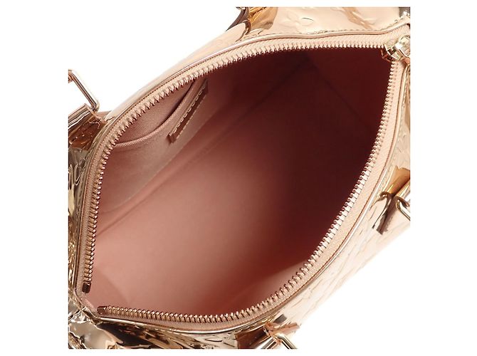 Borsa Louis Vuitton Monogram Miroir Speedy Bandoulière 25 Bronzo - vista 10