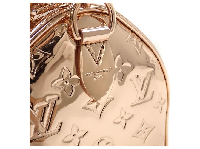 Borsa Louis Vuitton Monogram Miroir Speedy Bandoulière 25 Bronzo - vista 5