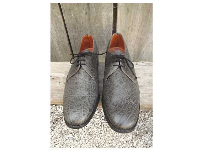 Scarpe Derby Loake in pelle grana Grigio - vista 5