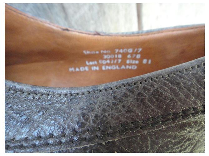 Scarpe Derby Loake in pelle grana Grigio - vista 8