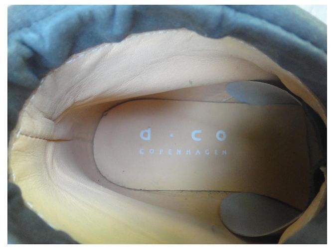 Autre Marque Stivaletti in pelle D.CO Copenhagen con lacci Grigio antracite - vista 3