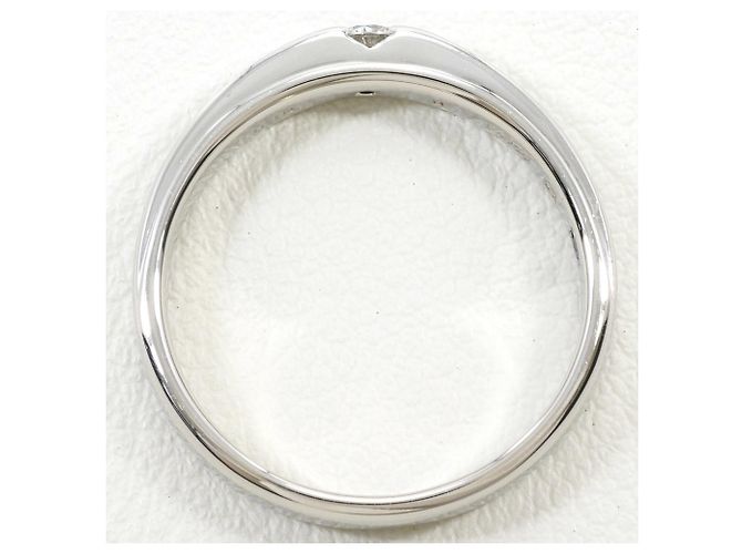 Autre Marque Platin 950 Ring mit blauem Diamanten - Ansicht 3