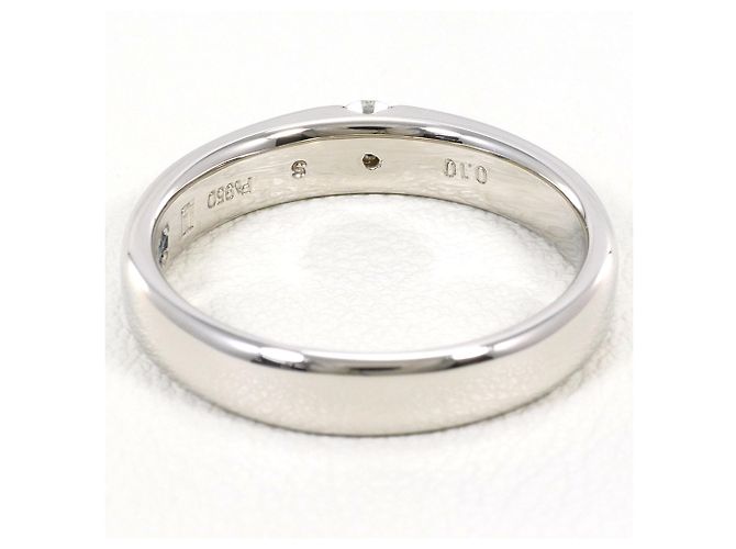 Autre Marque Platin 950 Ring mit blauem Diamanten - Ansicht 4