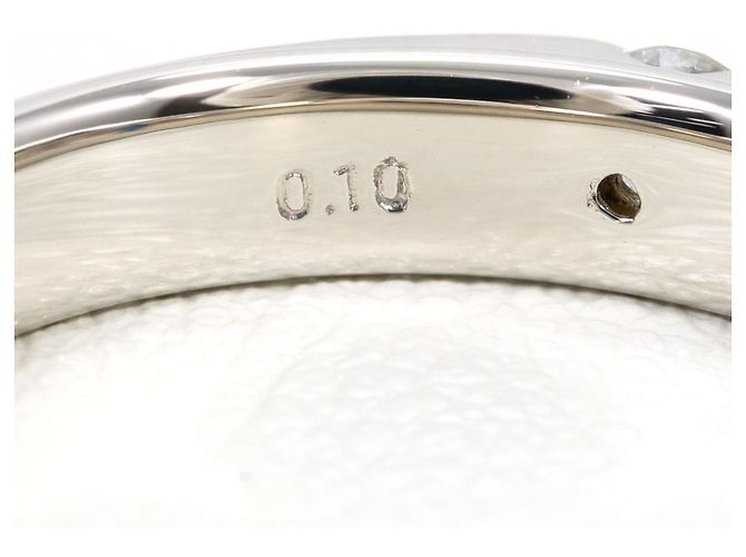 Autre Marque Platin 950 Ring mit blauem Diamanten - Ansicht 5