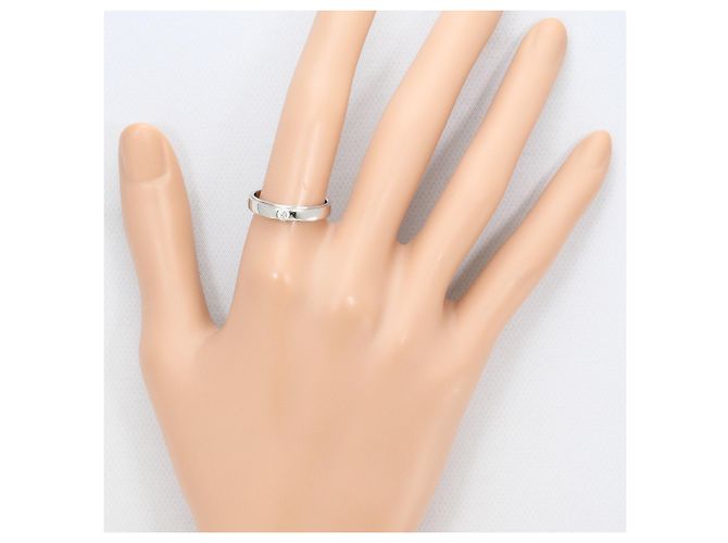 Autre Marque Platin 950 Ring mit blauem Diamanten - Ansicht 7