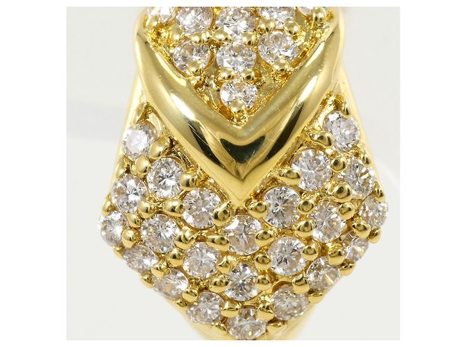 Autre Marque Orecchini a lobo con diamante e oro 18K D'oro - vista 2