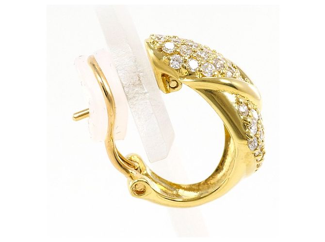 Autre Marque Orecchini a lobo con diamante e oro 18K D'oro - vista 3