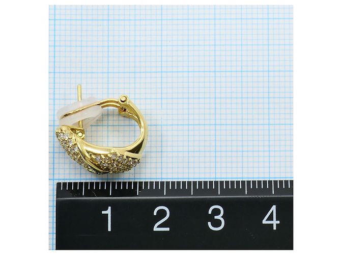 Autre Marque Orecchini a lobo con diamante e oro 18K D'oro - vista 5