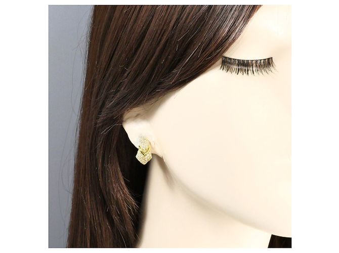 Autre Marque Orecchini a lobo con diamante e oro 18K D'oro - vista 7