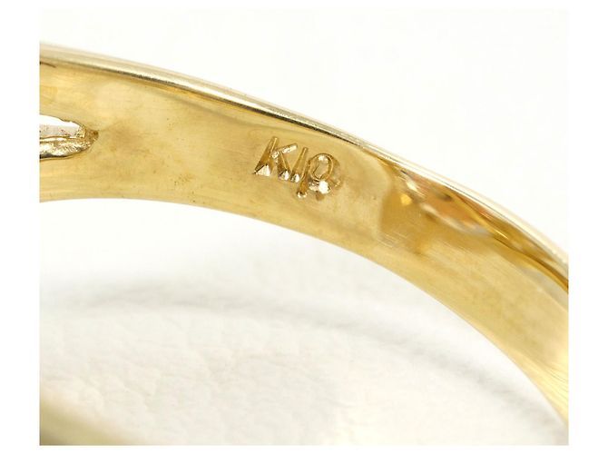 Autre Marque 10K Goldring mit Cubic Zirconia Golden - Ansicht 4