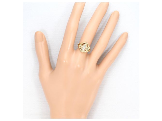 Autre Marque 10K Goldring mit Cubic Zirconia Golden - Ansicht 5