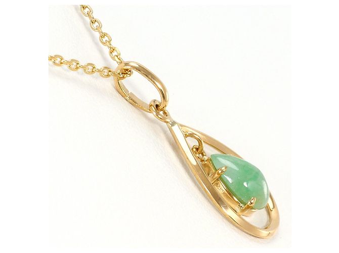 Autre Marque Collana in oro giallo 18K con giada D'oro - vista 2