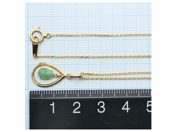 Autre Marque Collana in oro giallo 18K con giada D'oro - vista 4